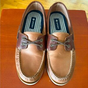 Sperry Men's Brown Leather Boat Shoes